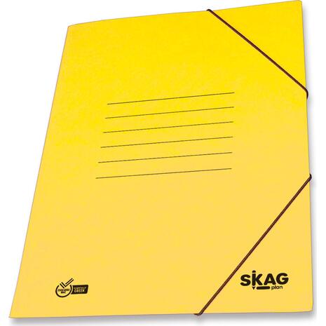 Φάκελος Skag Systems με Αυτιά και Λάστιχο Πρεσπάν 25x35cm κίτρινο